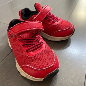 Kids Red Sneakers with Velcro